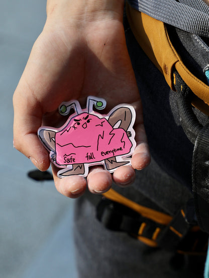 Climbing Illustration Epoxy Magnet