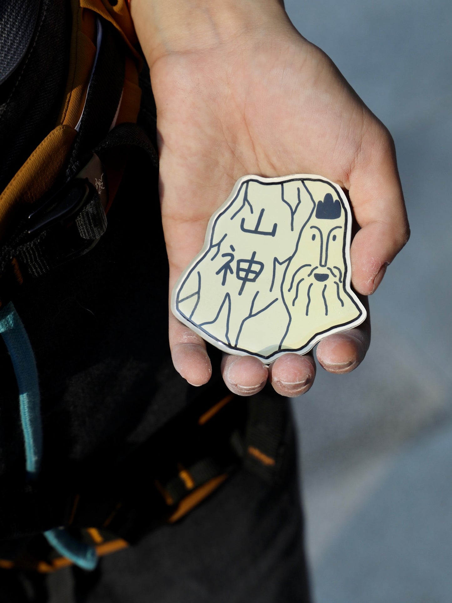 Climbing Illustration Epoxy Magnet