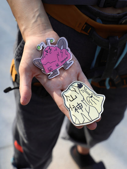 Climbing Illustration Epoxy Magnet