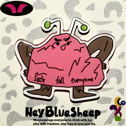 Climbing Illustration Epoxy Magnet